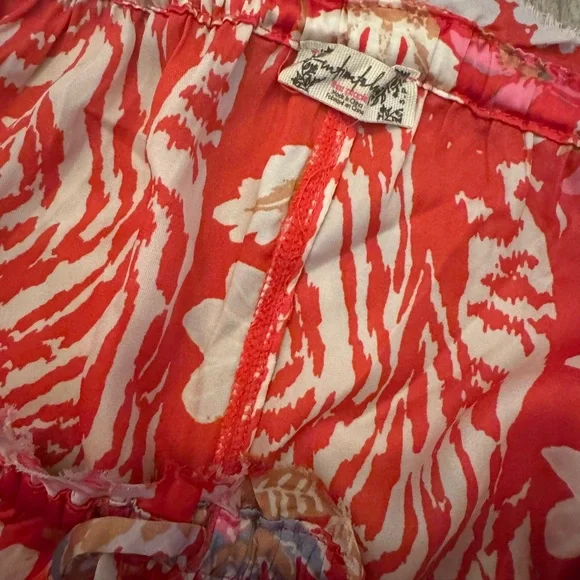 Free People Red Floral Pajama Set - Picture 9 of 11